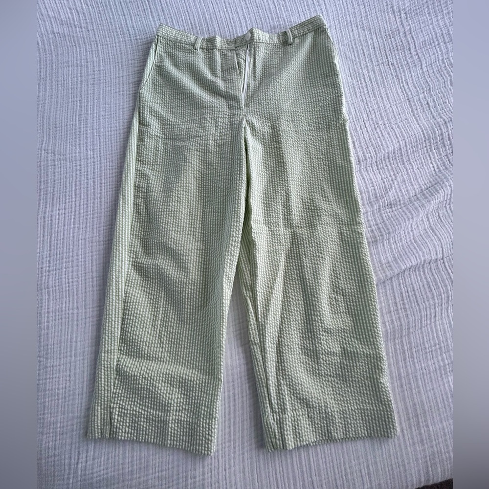 Green & White Stripped Alfred Dunner Pants